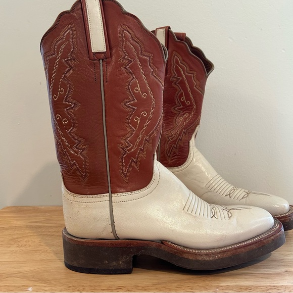 Lucchese 2000 Series Women’s 6B Western Boots T1521KD Parched Wheat Goat 2003 - Picture 4 of 16